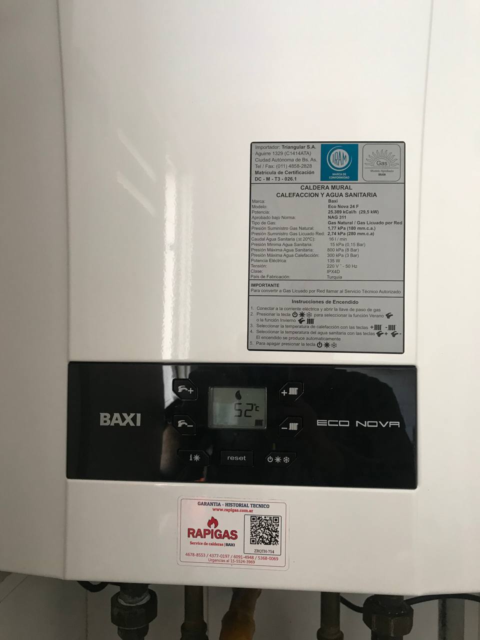 Caldera BAXI Luna 3 Comfort en BOEDO - RAPIGAS CALEFACCIÓN